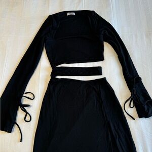 Oh Polly Black Mini Dress